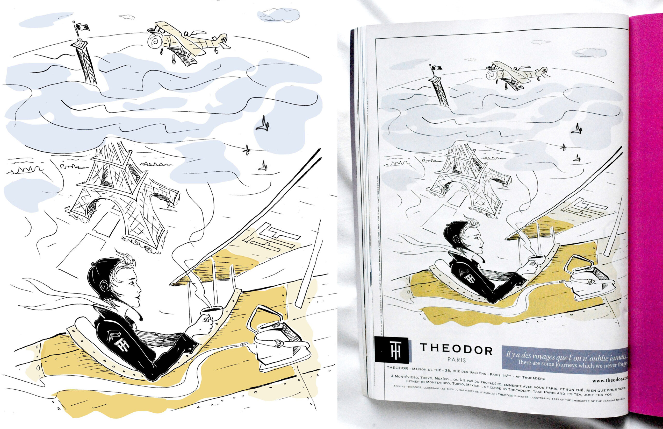 “AVIATRICE” - Campaña para AIR FRANCE Magazine - Diseño gráfico